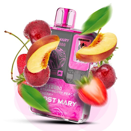 Lost Mary OS12000. Полуниця Персик Вишня (Strawberry Peach Cherry) Lost Mary OS12000. Полуниця Персик Вишня (Strawberry Peach Cherry)