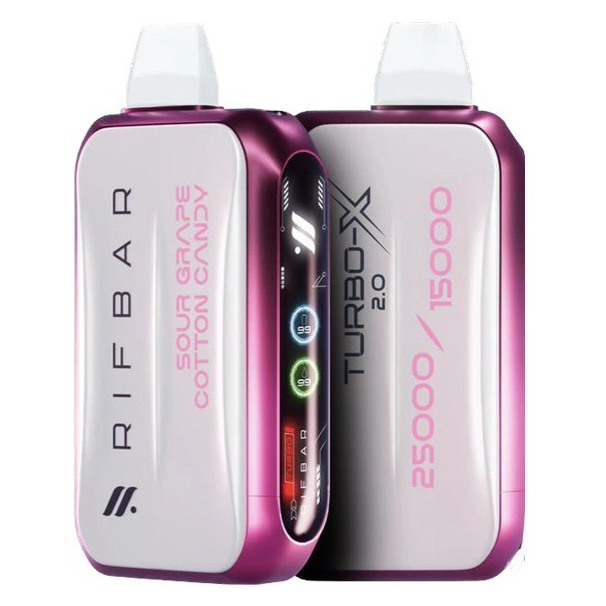 Rif Bar TURBO-X 25000. Кислий виноград Солодка вата (Sour Grape Cotton Candy) Rif Bar TURBO-X 25000. Кислий виноград Солодка вата (Sour Grape Cotton Candy)