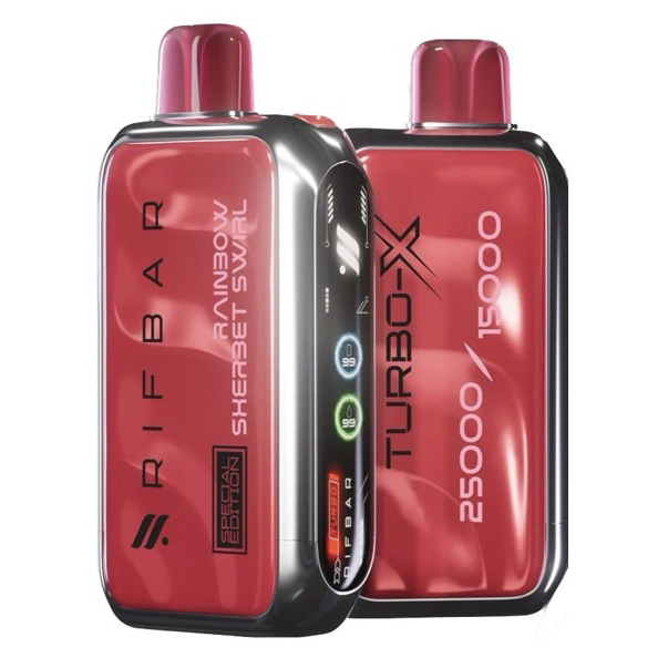 Rif Bar TURBO-X 25000. Фруктовий мікс Лід (Rainbow Sherbet Swirl) Rif Bar TURBO-X 25000. Фруктовий мікс Лід (Rainbow Sherbet Swirl)