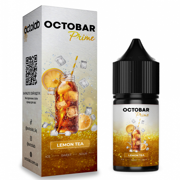 Набір для самозамішування Octobar Prime 30 мл. Чай з лимоном (Lemon Tea) Набір для самозамішування Octobar Prime 30 мл. Чай з лимоном (Lemon Tea)