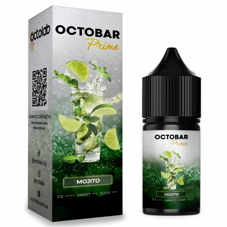 Набор для самозамеса Octobar Prime 30 мл. Мохіто (Mojito) Набор для самозамеса Octobar Prime 30 мл. Мохіто (Mojito)