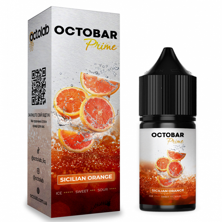Набір для самозамішування Octobar Prime 30 мл. Сицилійський апельсин (Sicilian Orange) Набір для самозамішування Octobar Prime 30 мл. Сицилійський апельсин (Sicilian Orange)