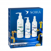 Набір для догляду за волоссям Soika 3 в 1: шампунь, бальзам, спрей-термозахист. Зображення №2