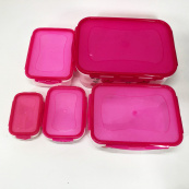 Набір контейнерів UNIQUE UN-1514 5шт. Колір: рожевий. Зображення №5 Набір контейнерів UNIQUE UN-1514 5шт. Колір: рожевий. Зображення №5