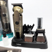 Набір для стрижки VGR 6 в 1 V-095, 16 насадок, Багатофункціональна акумуляторна машинка для стрижки. Зображення №7