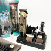 Набір для стрижки VGR 6 в 1 V-095, 16 насадок, Багатофункціональна акумуляторна машинка для стрижки. Зображення №8