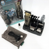 Набір для стрижки VGR 6 в 1 V-095, 16 насадок, Багатофункціональна акумуляторна машинка для стрижки. Зображення №23