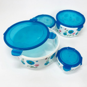 Набір пластикових судків UNIQUE UN-1512. Колір: блакитний. Зображення №2