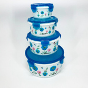 Набір пластикових судків UNIQUE UN-1512. Колір: блакитний. Зображення №3