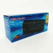Автомобильные часы с термометром и вольтметром VST-7010V. Изображение №3