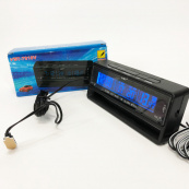 Автомобильные часы с термометром и вольтметром VST-7010V. Изображение №6