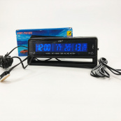 Автомобильные часы с термометром и вольтметром VST-7010V. Изображение №7