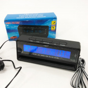 Автомобильные часы с термометром и вольтметром VST-7010V. Изображение №8