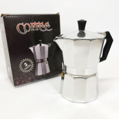 Гейзерна кавоварка UNIQUE UN-1913 алюмінієвий корпус, бакелітова ручка, 9 чашок. Зображення №2