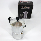 Гейзерна кавоварка UNIQUE UN-1913 алюмінієвий корпус, бакелітова ручка, 9 чашок. Зображення №5