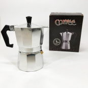 Гейзерна кавоварка UNIQUE UN-1913 алюмінієвий корпус, бакелітова ручка, 9 чашок. Зображення №6