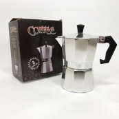 Гейзерна кавоварка UNIQUE UN-1911 алюмінієвий корпус 3 порції для меленої кави. Зображення №4