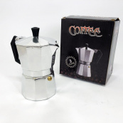 Гейзерна кавоварка UNIQUE UN-1911 алюмінієвий корпус 3 порції для меленої кави. Зображення №12