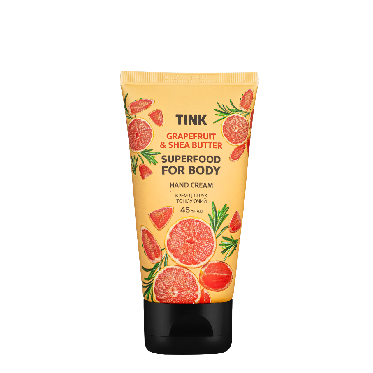 Крем для рук тонізувальний Tink Grapefruit з екстрактом грейпфрута й олією ши 45 мл Крем для рук тонізувальний Tink Grapefruit з екстрактом грейпфрута й олією ши 45 мл
