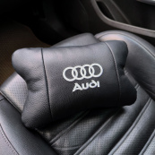 Автомобільна подушка для підголівника Audi – чорна натуральна шкіра. Зображення №5 Автомобільна подушка для підголівника Audi – чорна натуральна шкіра. Зображення №5