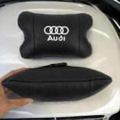 Автомобільна подушка для підголівника Audi – чорна натуральна шкіра. Зображення №8 Автомобільна подушка для підголівника Audi – чорна натуральна шкіра. Зображення №8