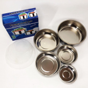 Набір харчових контейнерів Unique UN-1515 5 шт із нержавіючої сталі. Зображення №15