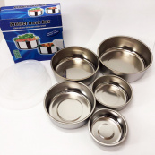 Набір харчових контейнерів Unique UN-1515 5 шт із нержавіючої сталі. Зображення №16