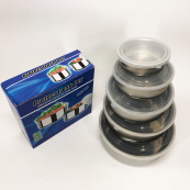 Набір харчових контейнерів Unique UN-1515 5 шт із нержавіючої сталі. Зображення №19