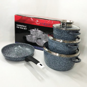 Набор посуды UNIQUE UN-5521 7 предметов, Кастрюля для готовки на плите, Фирменные наборы кастрюль. Изображение №2 Набор посуды UNIQUE UN-5521 7 предметов, Кастрюля для готовки на плите, Фирменные наборы кастрюль. Изображение №2