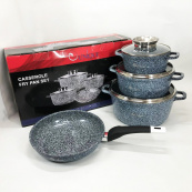 Набор посуды UNIQUE UN-5521 7 предметов, Кастрюля для готовки на плите, Фирменные наборы кастрюль. Изображение №5 Набор посуды UNIQUE UN-5521 7 предметов, Кастрюля для готовки на плите, Фирменные наборы кастрюль. Изображение №5