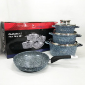 Набор посуды UNIQUE UN-5521 7 предметов, Кастрюля для готовки на плите, Фирменные наборы кастрюль. Изображение №7 Набор посуды UNIQUE UN-5521 7 предметов, Кастрюля для готовки на плите, Фирменные наборы кастрюль. Изображение №7