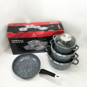 Набор посуды UNIQUE UN-5521 7 предметов, Кастрюля для готовки на плите, Фирменные наборы кастрюль. Изображение №9 Набор посуды UNIQUE UN-5521 7 предметов, Кастрюля для готовки на плите, Фирменные наборы кастрюль. Изображение №9