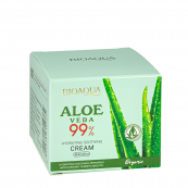 Крем для обличчя зволожувальний Bioaqua Aloe Vera Face Cream 99% Hydrating Soothing 50 мл. Зображення №2