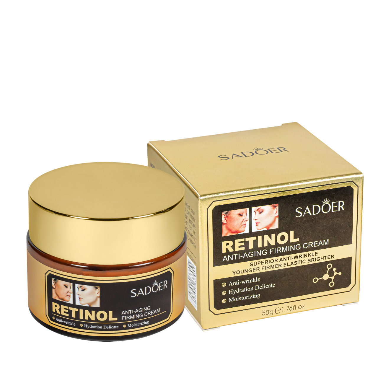 Крем для обличчя антивіковий із ретинолом Sadoer Retinol Anti-Aging Firming Cream Крем для обличчя антивіковий із ретинолом Sadoer Retinol Anti-Aging Firming Cream