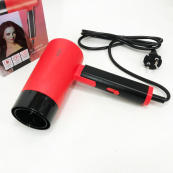 Фен із складною ручкою для волосся VGR V-426 2000Вт, Стильний фен для укладання волосся. Колір: червоний. Зображення №9 Фен із складною ручкою для волосся VGR V-426 2000Вт, Стильний фен для укладання волосся. Колір: червоний. Зображення №9