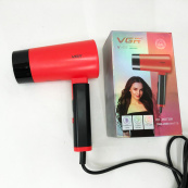 Фен із складною ручкою для волосся VGR V-426 2000Вт, Стильний фен для укладання волосся. Колір: червоний. Зображення №14 Фен із складною ручкою для волосся VGR V-426 2000Вт, Стильний фен для укладання волосся. Колір: червоний. Зображення №14