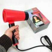 Фен із складною ручкою для волосся VGR V-426 2000Вт, Стильний фен для укладання волосся. Колір: червоний. Зображення №17 Фен із складною ручкою для волосся VGR V-426 2000Вт, Стильний фен для укладання волосся. Колір: червоний. Зображення №17