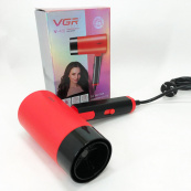 Фен із складною ручкою для волосся VGR V-426 2000Вт, Стильний фен для укладання волосся. Колір: червоний. Зображення №19 Фен із складною ручкою для волосся VGR V-426 2000Вт, Стильний фен для укладання волосся. Колір: червоний. Зображення №19