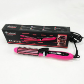 Плойка-праска 3в1 Geemy GM-2922, Сучасні щипці для завивки волосся, Прилад для завивки. Колір: рожевий. Зображення №2