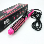 Плойка-праска 3в1 Geemy GM-2922, Сучасні щипці для завивки волосся, Прилад для завивки. Колір: рожевий. Зображення №3