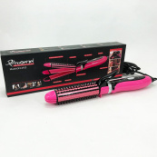 Плойка-праска 3в1 Geemy GM-2922, Сучасні щипці для завивки волосся, Прилад для завивки. Колір: рожевий. Зображення №7