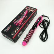 Плойка-праска 3в1 Geemy GM-2922, Сучасні щипці для завивки волосся, Прилад для завивки. Колір: рожевий. Зображення №13