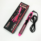 Плойка-праска 3в1 Geemy GM-2922, Сучасні щипці для завивки волосся, Прилад для завивки. Колір: рожевий. Зображення №14