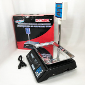 Ваги товарні Matarix MX-411+ на 50 кг, Ваги торговельні з табло, Ваги торговельні настільні зі стійкою. Зображення №9