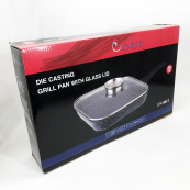 Сковорода гриль UNIQUE UN-4012 стильна 24см, Надійна сковорода з антипригарним покриттям. Зображення №3