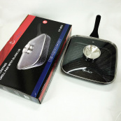 Сковорода гриль UNIQUE UN-4012 стильна 24см, Надійна сковорода з антипригарним покриттям. Зображення №10