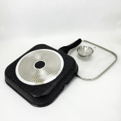 Сковорода гриль UNIQUE UN-4012 стильна 24см, Надійна сковорода з антипригарним покриттям. Зображення №14