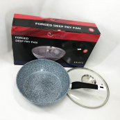 Сковорода глубокая UNIQUE UN-5172 28 см с крышкой, Прочная сковородка с антипригарным покрытием. Изображение №9