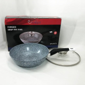 Сковорода глубокая UNIQUE UN-5172 28 см с крышкой, Прочная сковородка с антипригарным покрытием. Изображение №10