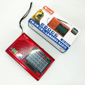 Портативна стовпчик радіо MP3 USB Golon RX-6622. Колір: червоний. Зображення №7